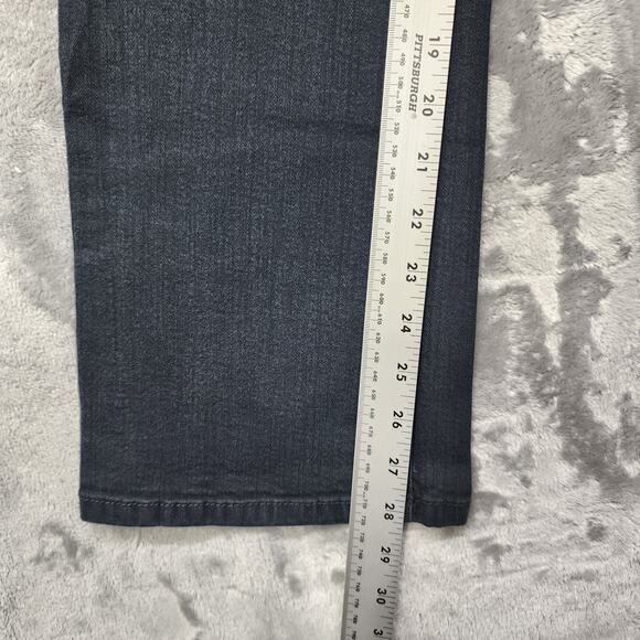 Gloria Vanderbilt Jeans Womens 10 SHORT Black Mid Rise Straight Leg Stretch - Picture 12 of 14
